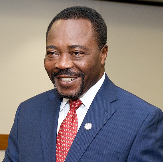 Chukuka S. Enwemeka's portrait on the Office of the Provost's webpage.