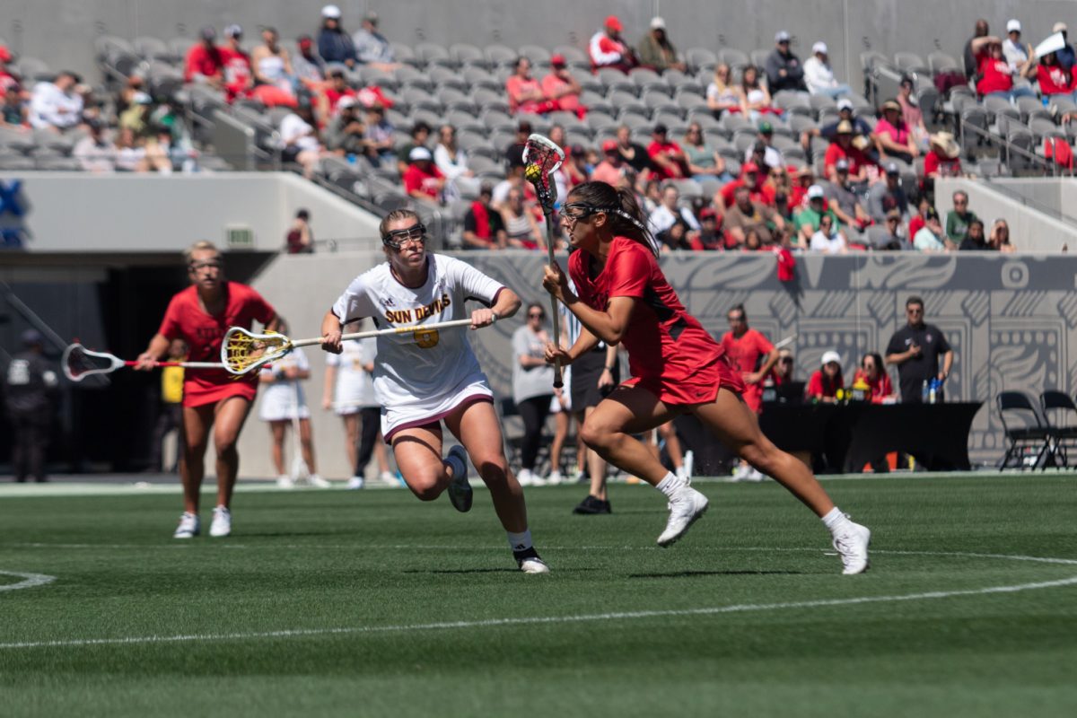 Frankie Garcia runs toward the goal with the ball at Snapdragon Stadium on March 17, 2024.