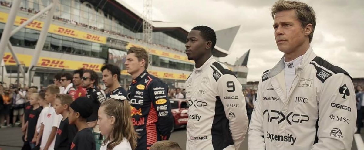 "F1: The Movie" did a great job at immersing the production into real Grand Prix events and locations. (Photo courtesy of IMDb)